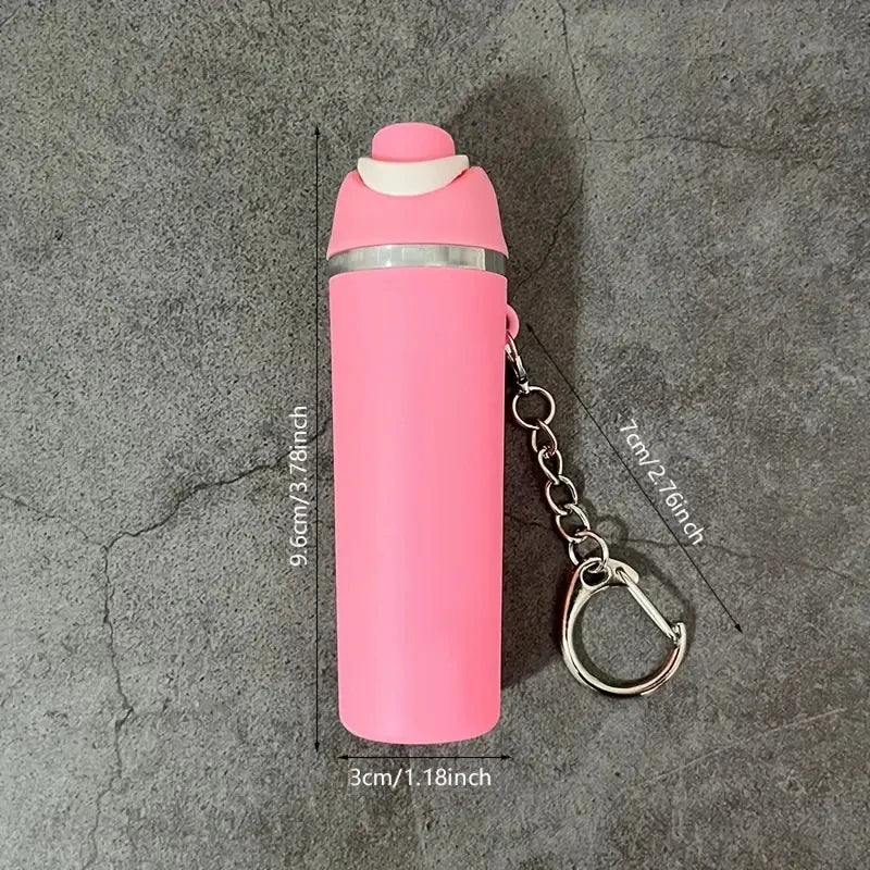 1/4pcs Fashionable Fruit Cup Style Keychain, Can Hold Small Ornaments, Lipstick, Etc., A Perfect Gift for Travel, Daily Wear