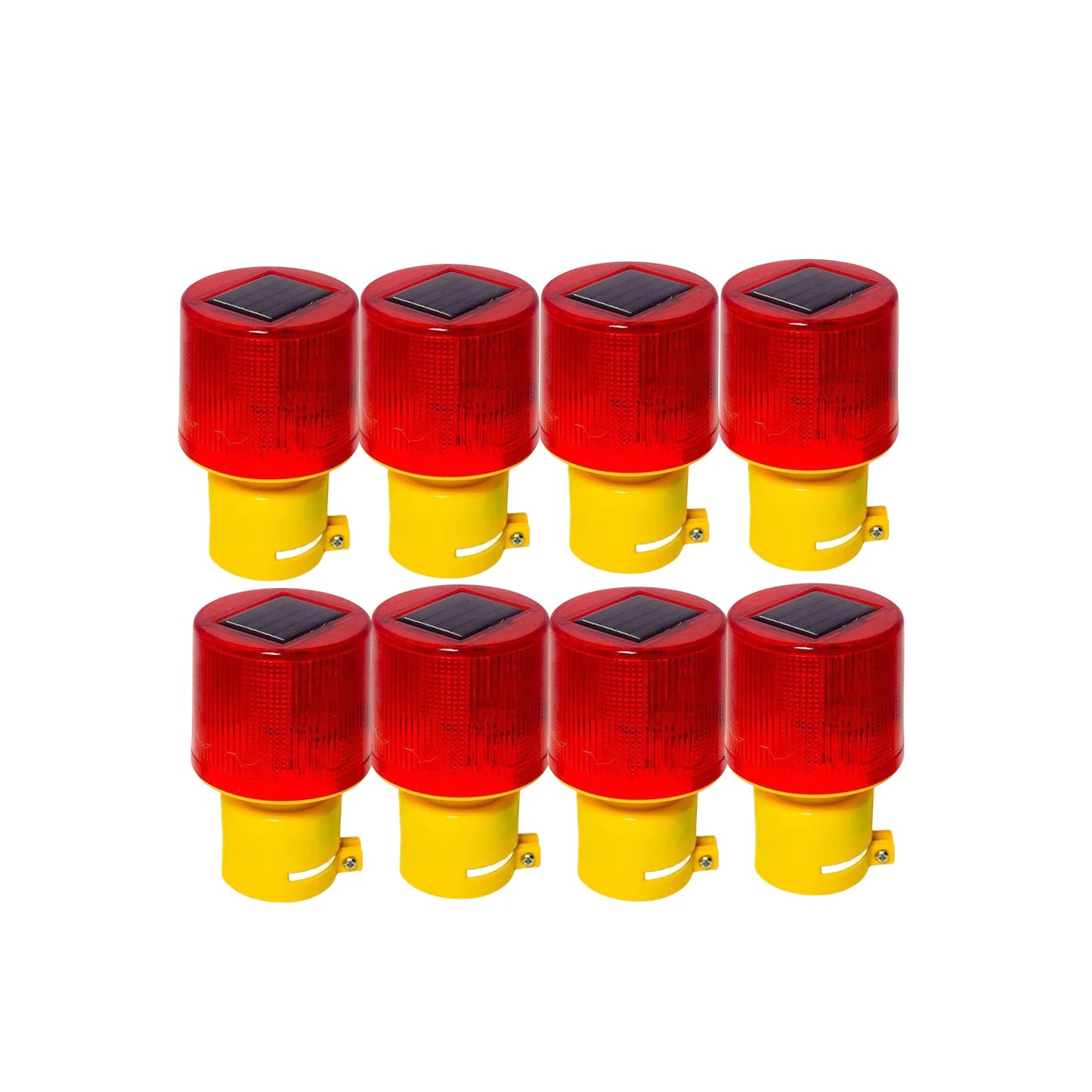 1/8Pcs Strobe Signal Warning Solar Light Flashing lights for fence construction Ceiling Security Alarm Flashing Lamp