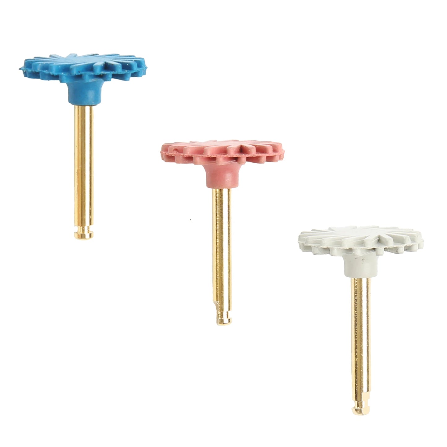 6Pcs/Set Dental Rubber Polisher Composite Resin Polishing Discs Diamond System Burs RA Dentistry Polish Wheel Spiral Flex Tools
