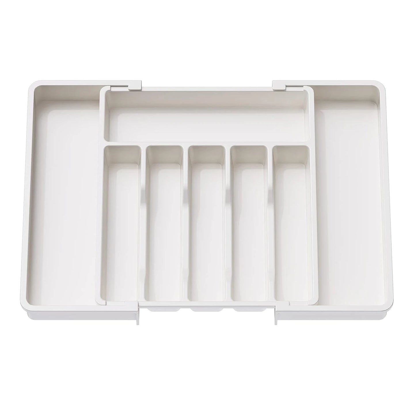 1Pcs Upgradation Adjustable Flatware Tableware Organizer – Plastic Multifunctional Drawer Organizer for Kitchen Counter Utensils