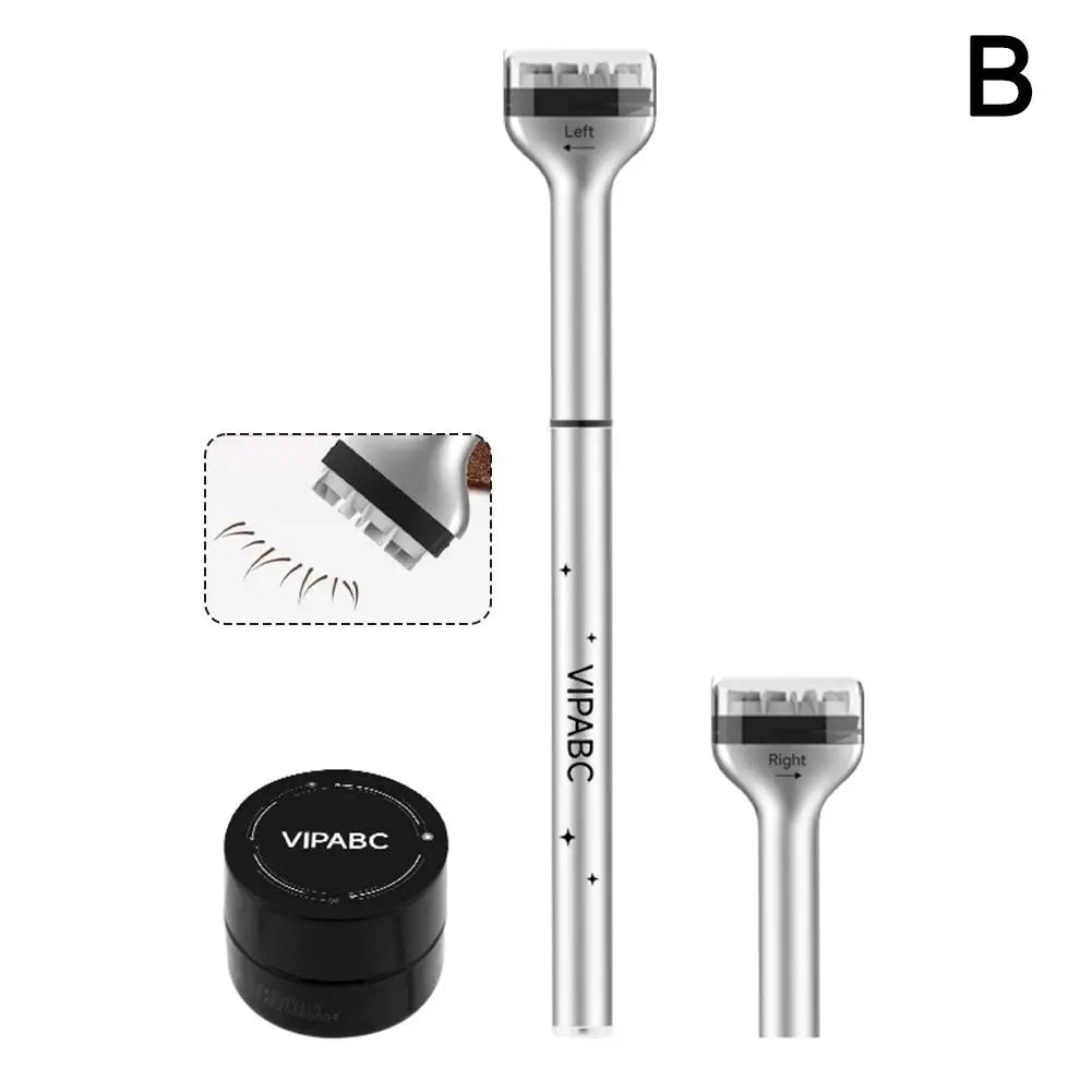 1 Set Eyelash Seal DIY Lower Lash Extension Stamps For Beginner Convenient Natural Simulation Mascara Stick Silicone Makeup Tool