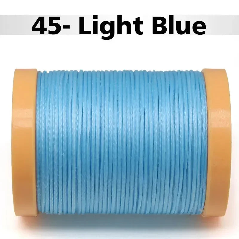 Handmade Flat Wax Thread for Leather Craft, Hand Stitching, DIY Wax Coated Strings, Repair Shoes, Sewing Tools, 0.8mm, 1.0mm