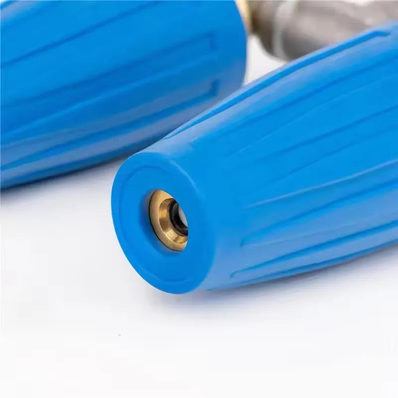 Dual Turbo Nozzle Pressure Washer, 360°Rotating Turbo Nozzle With 1/4Inch Quick Connector And 7Pcs Pressure Washer Tips