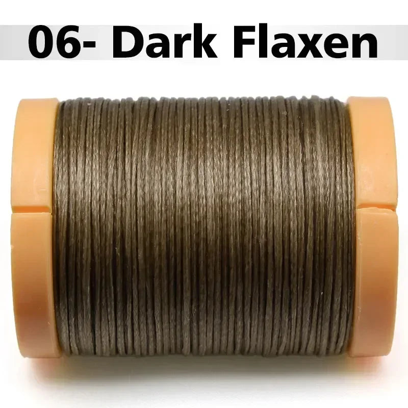 Handmade Flat Wax Thread for Leather Craft, Hand Stitching, DIY Wax Coated Strings, Repair Shoes, Sewing Tools, 0.8mm, 1.0mm