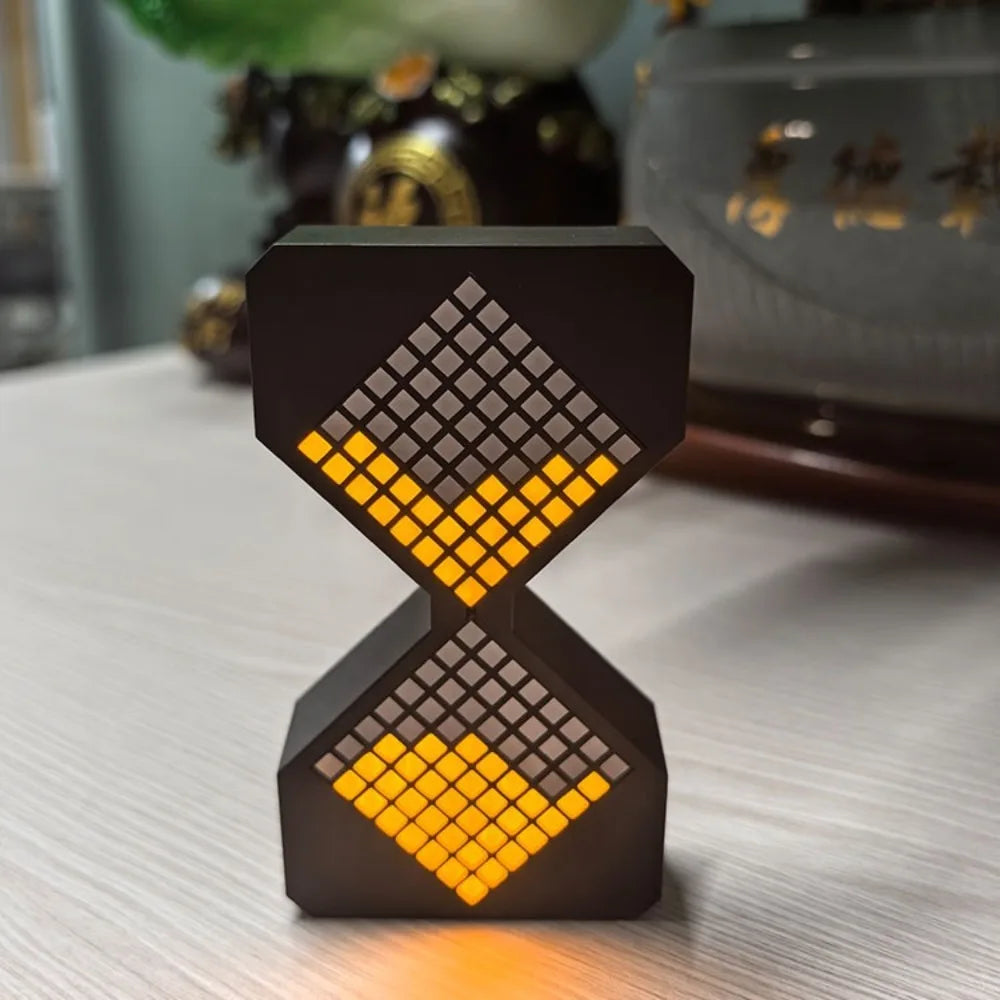 Cyber Style LED Electronic Hourglass with Gravity Sensing 1-30 Min Timer DIY Digital Sand Clock Technology Sense Decompress