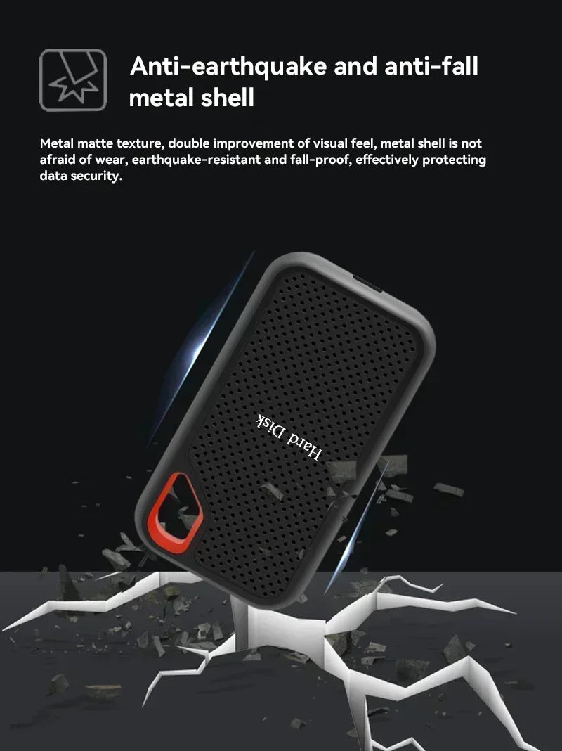 Slim Portable External SSD 128TB Hard Disk High Speed 4TB for Notebook Computer Reliable Storage Devices in 1TB and 16TB Sizes