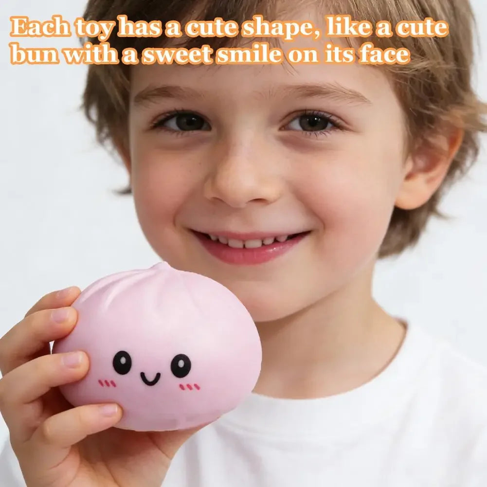 Colorful Dumpling Squishes Stress Balls Reusable Low Rebound Decompression Toys Dough Ball Unique Home Decoration Gifts