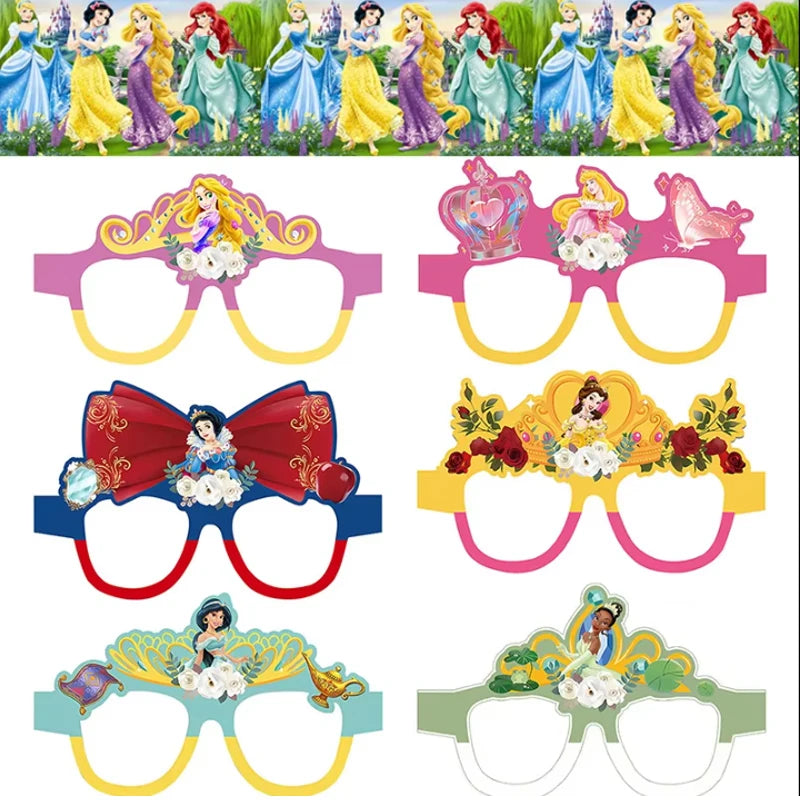 Princess Theme Party Favors Supplies Slap Bracelets Keychain Straw Stamp for Girls Birthday Decration Goodie Bag Gifts Fillers
