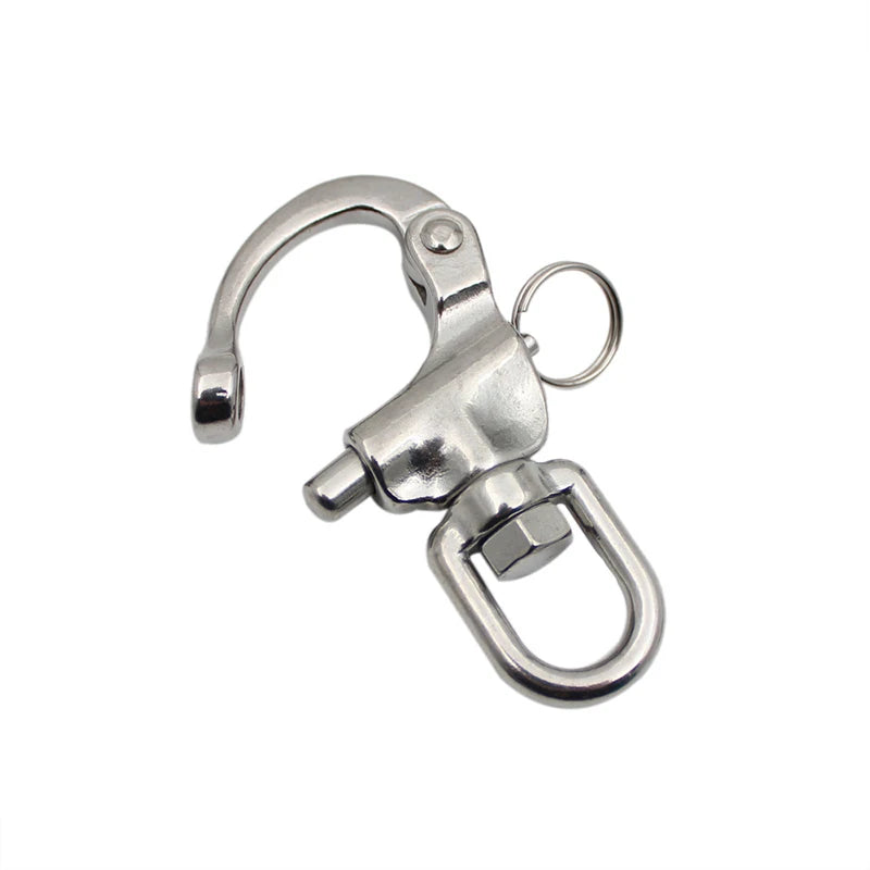 Swivel Eye Snap Shackle Quick Release Bail Rigging Sailing Boat Marine 316 Stainless Steel Clip