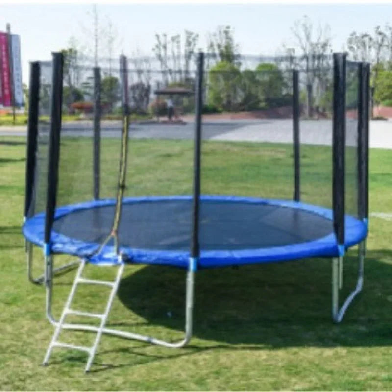 Outdoor Large Folding Trampoline with Safety Net Adult Coil Spring Bed Commercial Children Trampoline
