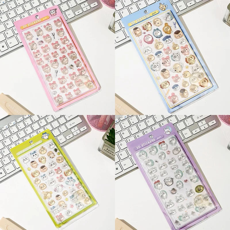 Cartoon Sticker 3D Stickers Aesthetic Sticker DIY Scrapbook Decal Decorations Party Favor ボンボン ドロップシール