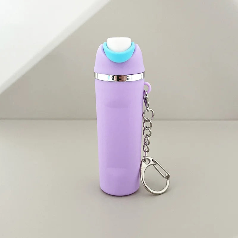 1/4pcs Fashionable Fruit Cup Style Keychain, Can Hold Small Ornaments, Lipstick, Etc., A Perfect Gift for Travel, Daily Wear