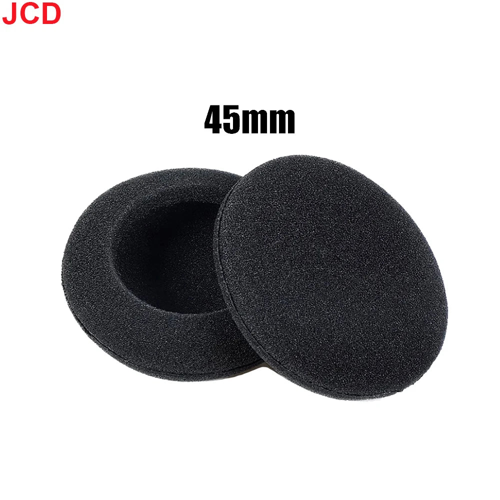 10pc Thickened Foam Ear Pads For Headphones Sponge Replacement Cushions Covers Earphones Case 35mm 40mm 50mm 55mm 60mm 70mm 75mm