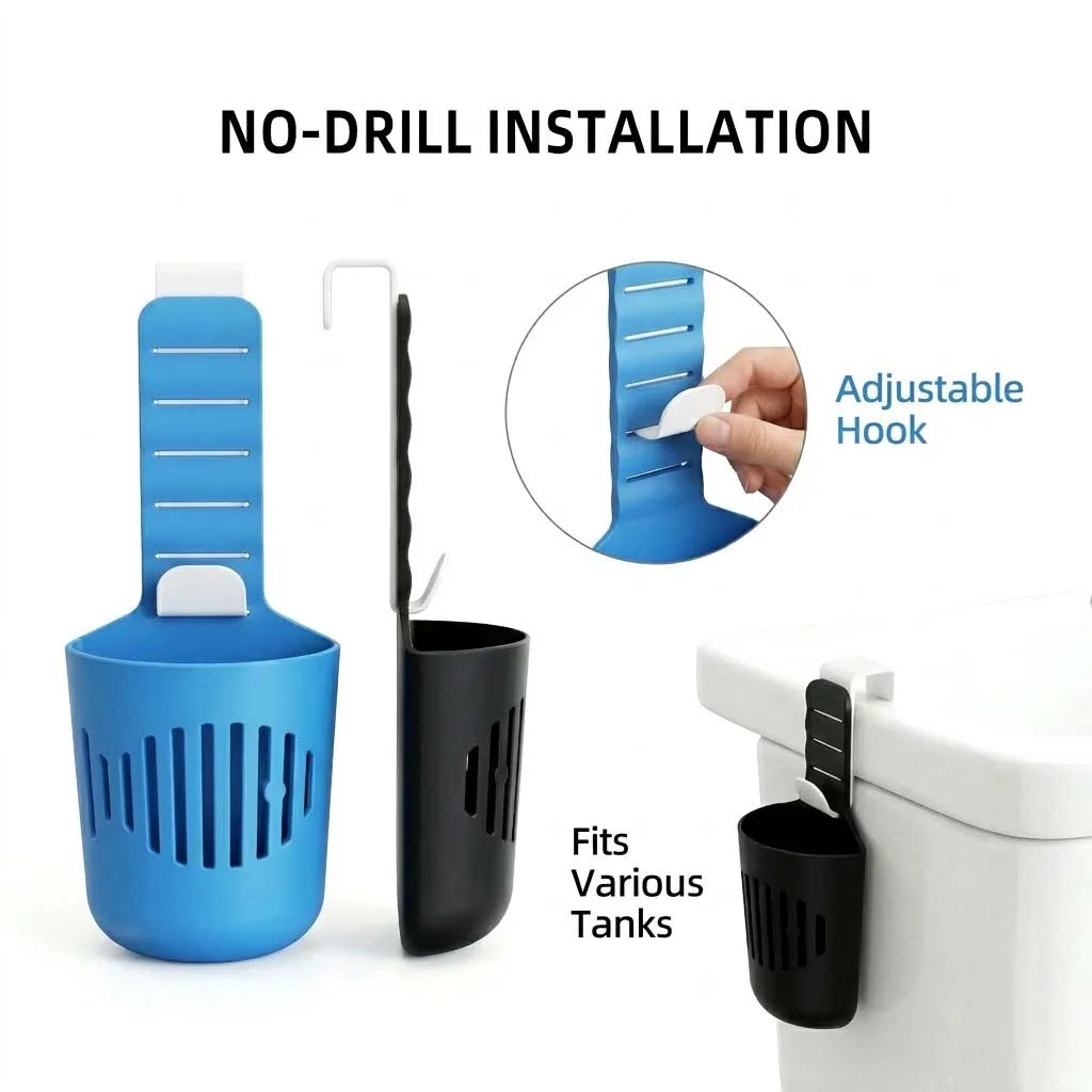 Silicone Toilet Tank Tablet Holder Versatile Toilet Bowl Hanging Cleaner and Deodorizer Hanger