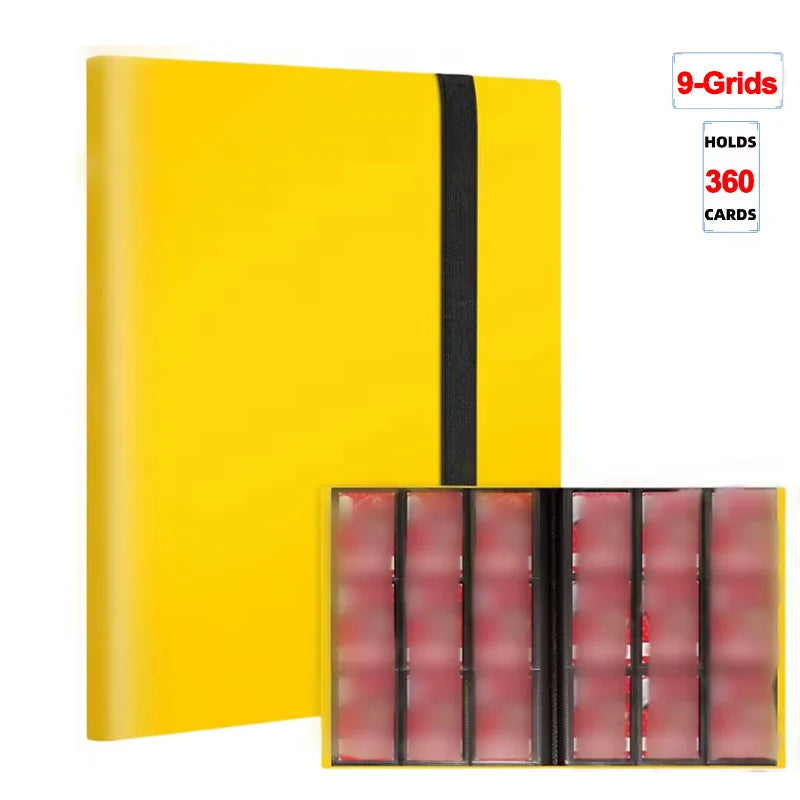1Pc Card Binder 160/360/480 Trading Card Holder Book PP Cover Binder For Cards Durable Side Loading Card Book With Gaming Cards
