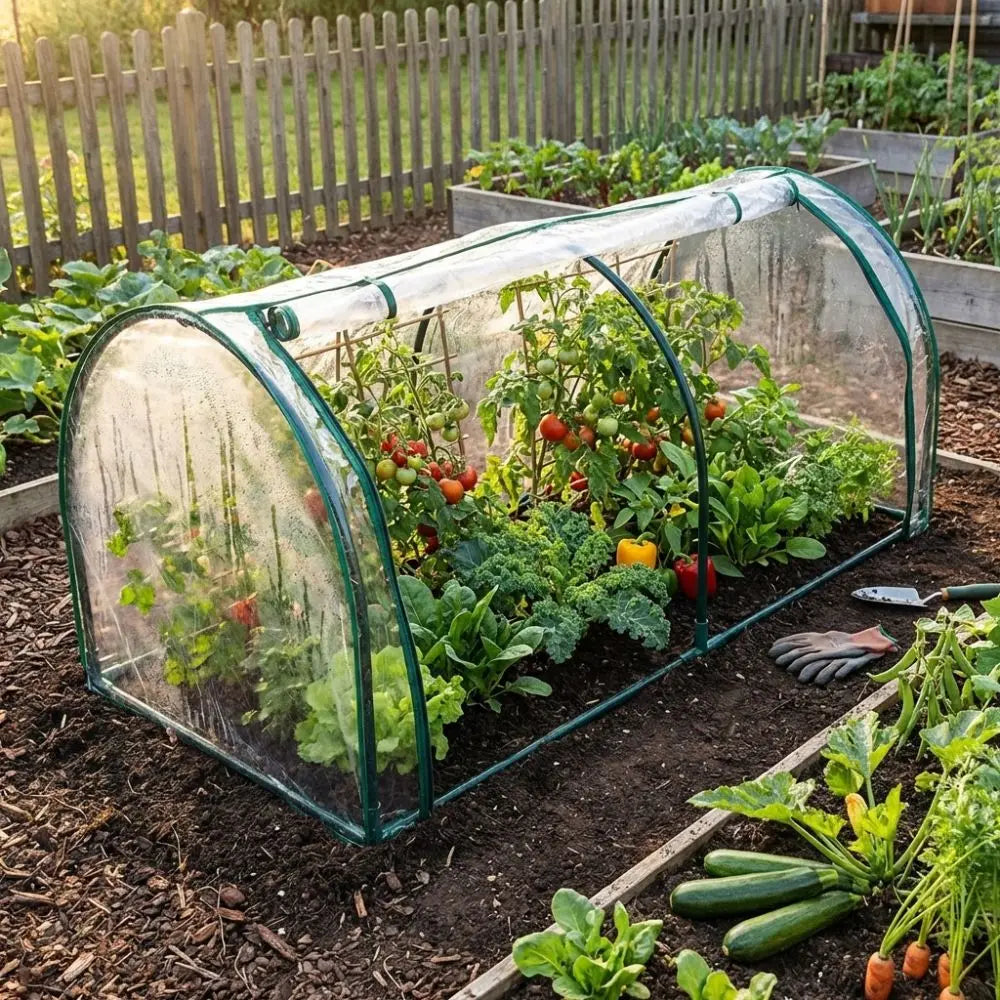 Transparent Mini Plant Greenhouse Plastic Waterproof Insulation Cover Bird-proof Efficient Protect Plant Grow Tent Backyard