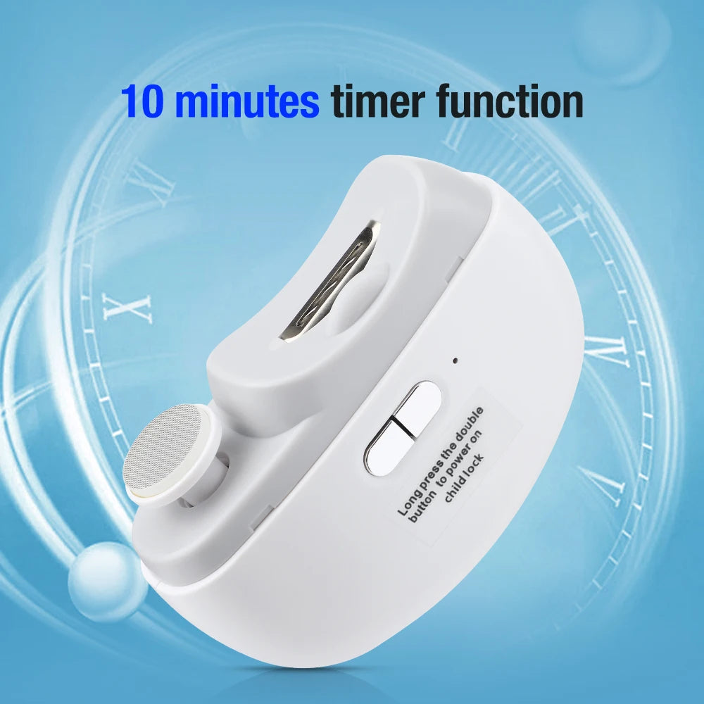 2 in 1 Electric Nail Clipper Grinding and Polishing Multifunctional Portable Automatic Nail Grinder Electric Manicure Tool