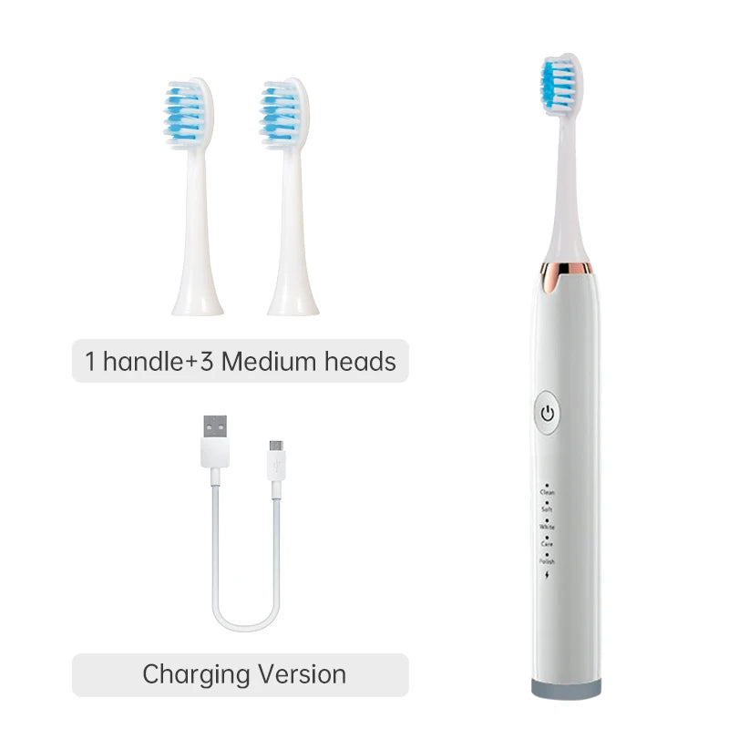 Tongwode Oral Cleaning Electric Tooth Brushes Long Lasting Smart Wireless Rechargeable Automatic Ultrasonic Electric Toothbrush