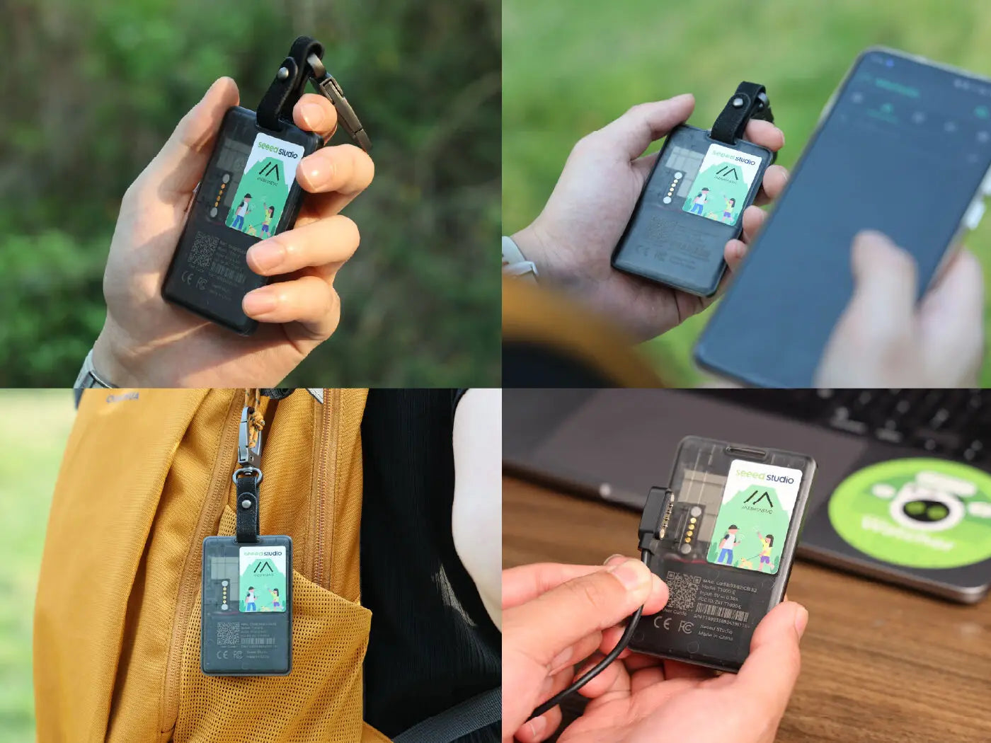 SenseCAP Card Tracker T1000-E for Meshtastic Lora Tracking Outdoor, 868mhz 915mhz, 863-928 MHz,embeds nRF52840 LR1110