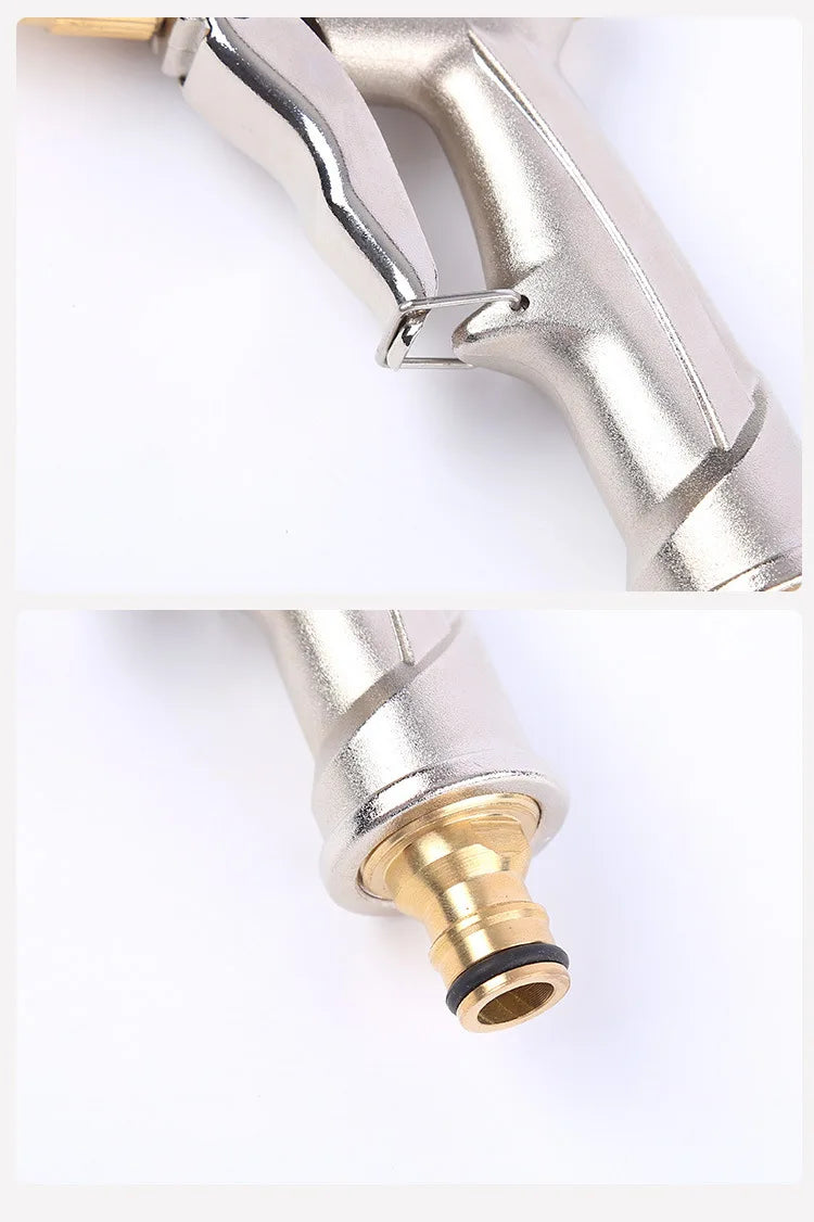 High Pressure Water Spray Gun Metal Brass Nozzle Garden Hose Pipe Lawn Car Wash Sprayer Sprinkler Car Wash Tool Water Guns Xy002