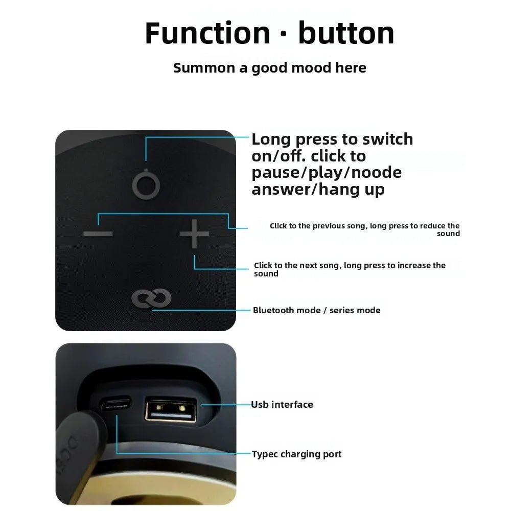 Alaxe Bluetooth Speaker Subwoofer compact and powerful outdoor indoor speaker with high-quality sound and a mini desktop design