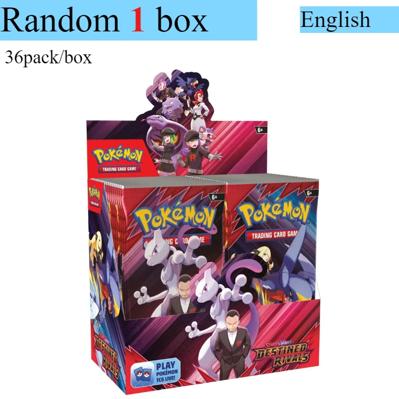 Pokémon Card 360 Pcs/Box English Brilliant Stars 151 Prismatic Evolutions PARADOX RIFT Battle Transaction Card Game Popular Gift