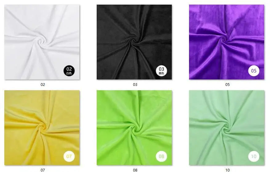 1.5mm Super Soft Short Plush Fabric Thick Crystal Super Soft Flannel Plush Toy Handmade Diy Fabric 45x50cm