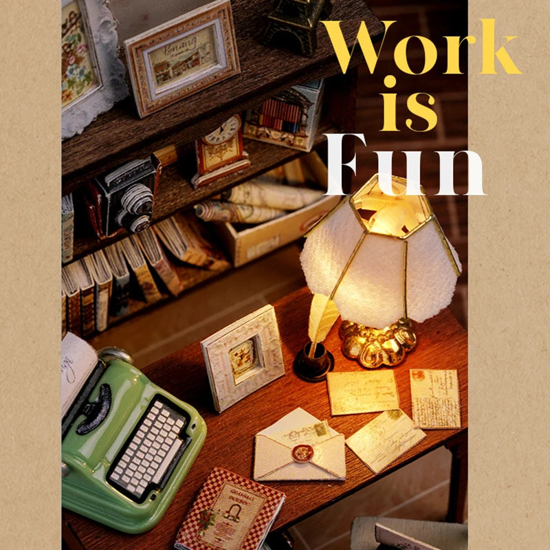 DIY Miniature Dollhouse Kit Assemble Puzzle 3D Wooden House Room Craft With Furniture LED Lights For Friends Birthday Gift Toys