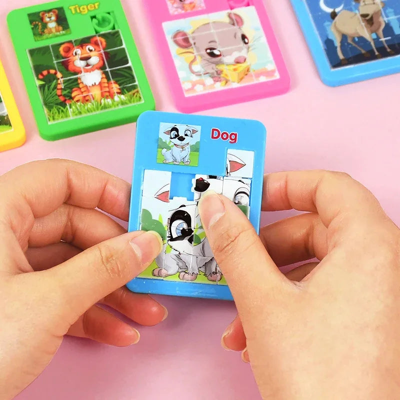 10-50 Pcs Fun Cartoon Jigsaw Animal Puzzles Game Kids Educational Toy Birthday Party Guest Treat Gift Favors Pinata Filler Prize