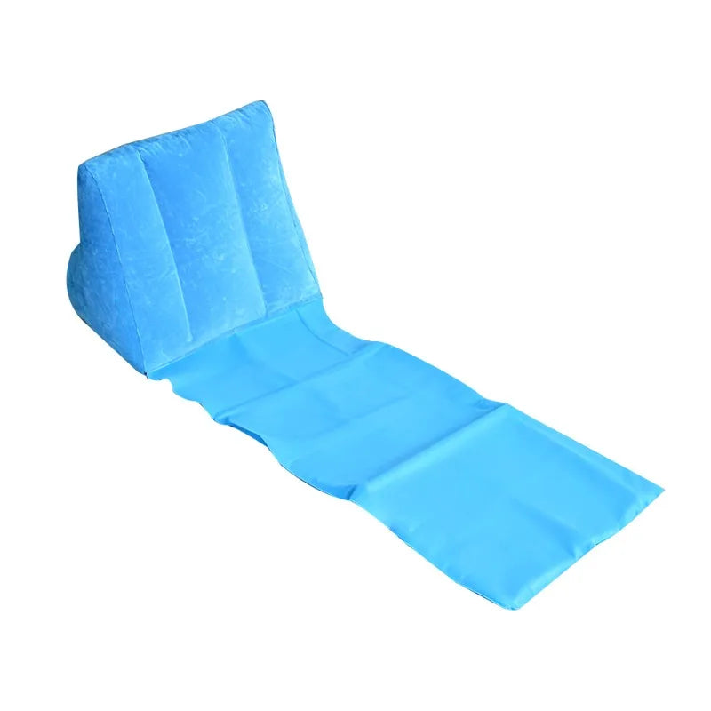 Inflatable Beach Mat, Inflatable Pvc Flocking Inflatable Triangle Pad, Flocking Triangle Pad, Inflatable Beach Cushion