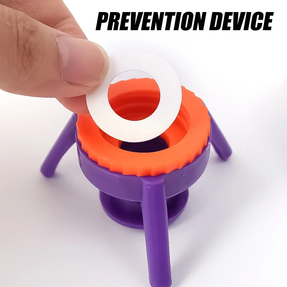 3Pcs/set Squeeze Bottle Cap Upside Down Tripod Bottle Caps No Waste Leak Prevention Cover Kitchen Bathroom Storage Rack Holder