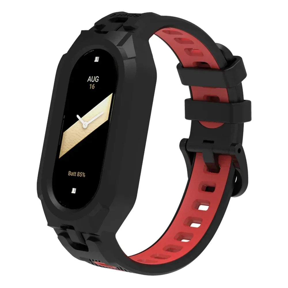 Silicone Sport Strap For Xiaomi Mi Band 9 8 7 6 5 Replacement Soft TPU Case Smartwatch Wristband For Xiaomi Mi Band 9 Bracelets