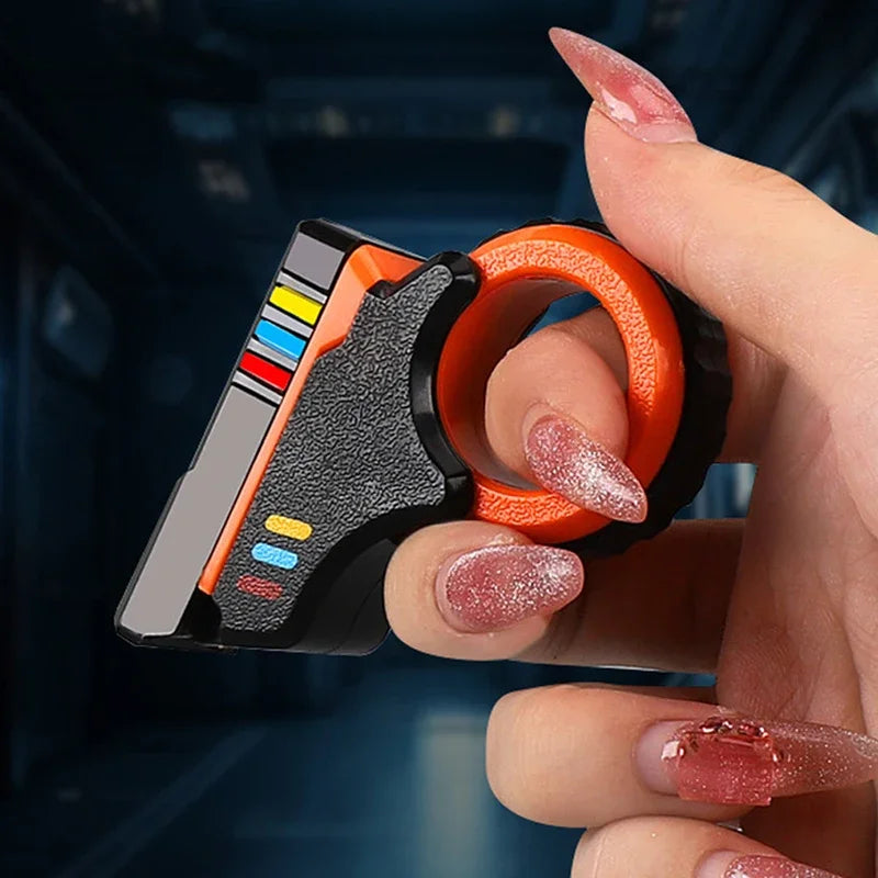 Rotary Finger Sliders Fidget Toy Office Pressure Relief Slider Ratchet Finger Fidget 3D Printed Fidegt Toys Fingertip Textured