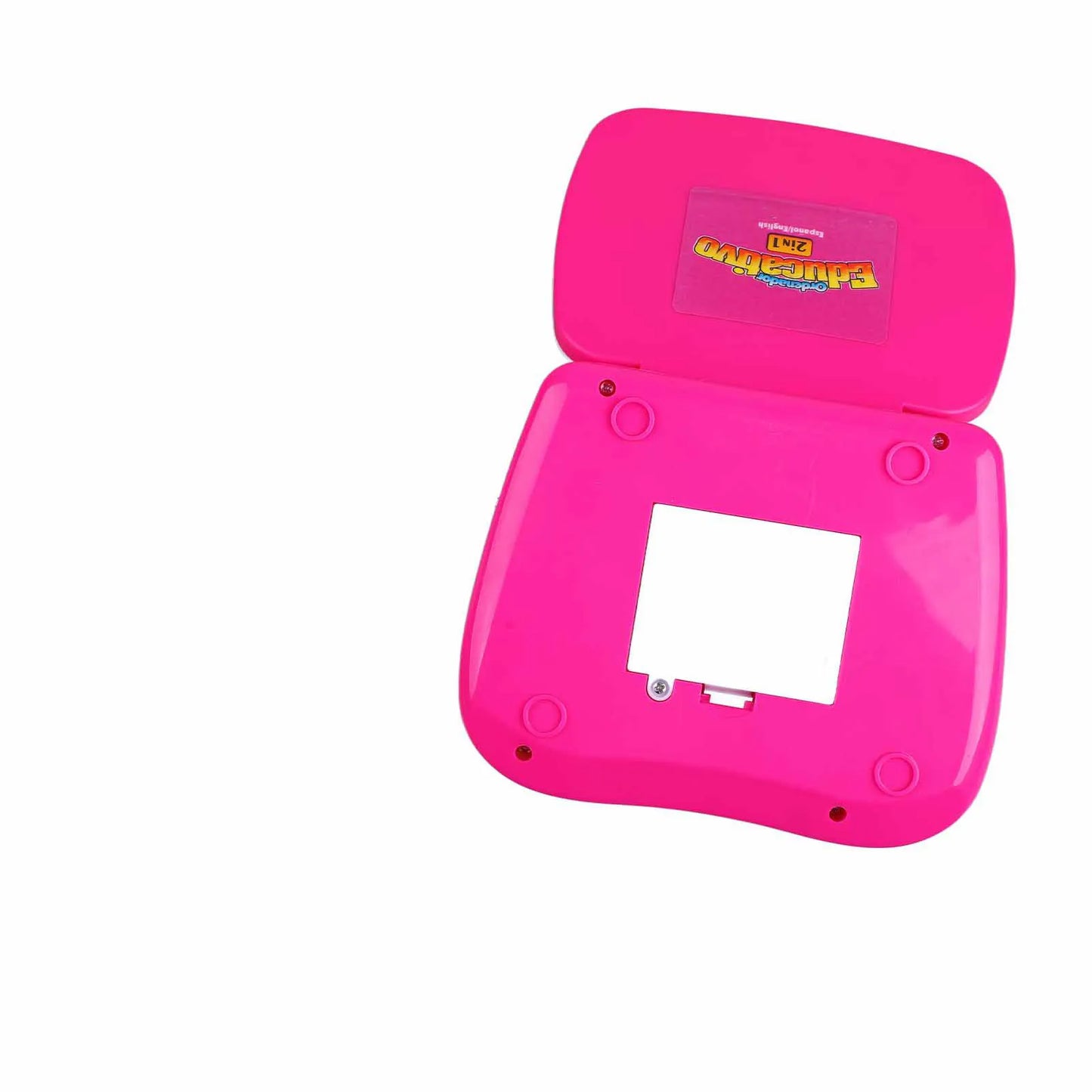 ZK40 Kids Learning Machine English Spanish Music Function Interactive Educational Laptop for Children Pink