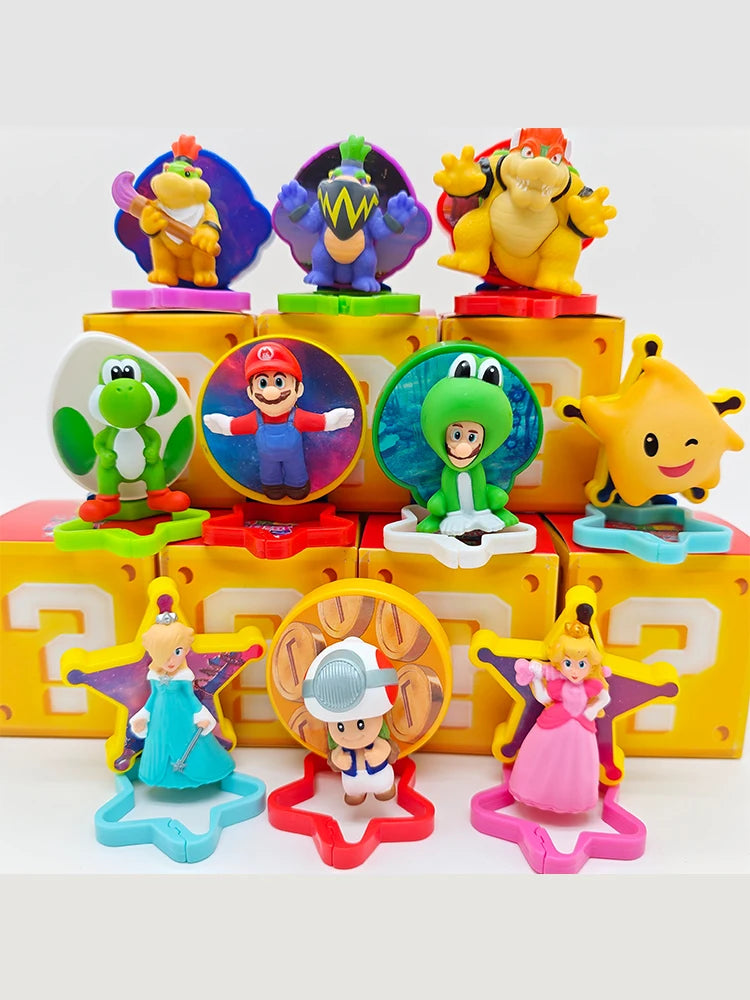 2026 Mcdonald'S Latest Style Happy Meal The Super Mario Bros Pendant Figure Yoshi Rosalina Statue Collection Model Doll Toy Gift