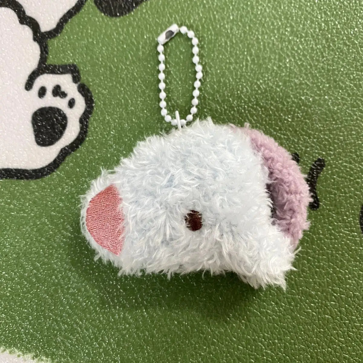New K-pop bt21 mini plush keychain pendant doll, cute schoolbag pendant decoration, pink rabbit idol fan group purchase gift