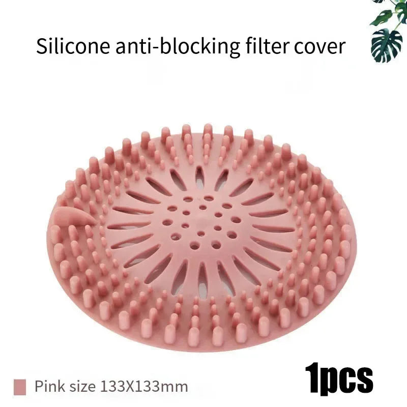 Sewer filter hair floor drain bathroom anti hair kitchen toilet bathroom cover magic tool sink anti clogging