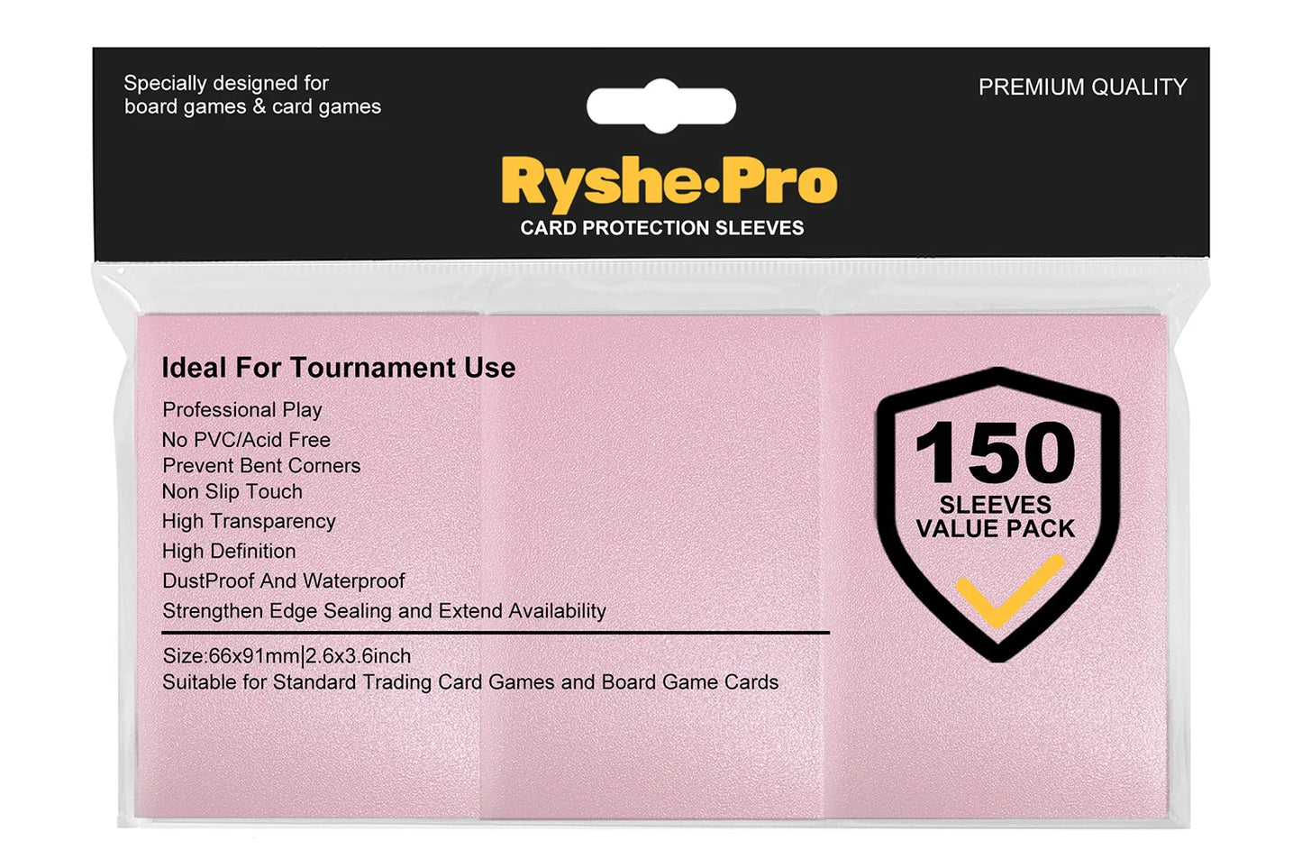 100PCS 66x91mm Matte Standard Size Card Sleeves TCG Trading Cards Protector For Tarot Shield Board Games Magical Cover PKM