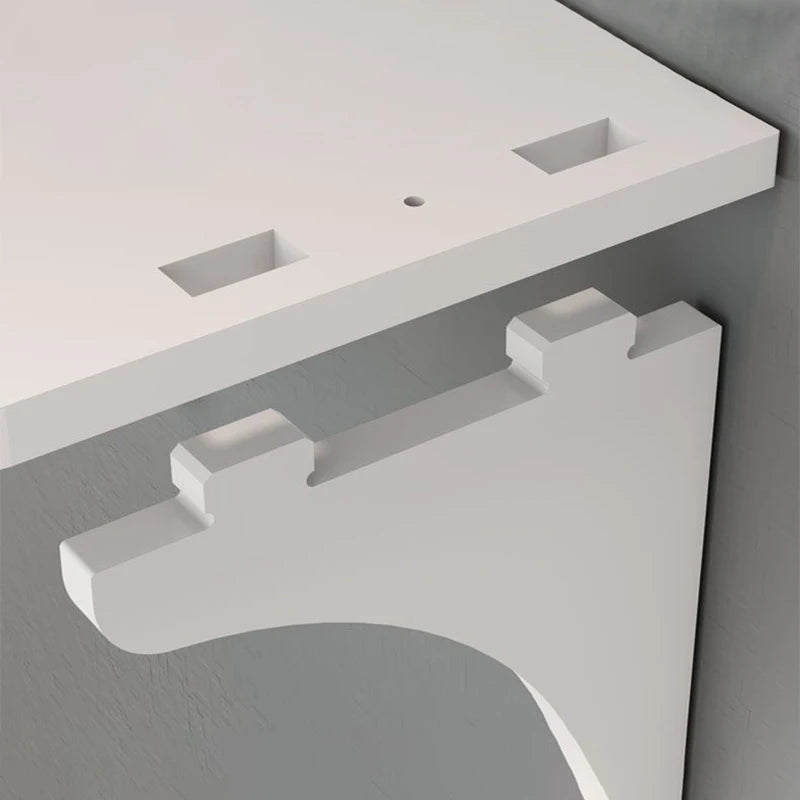 Wall Mount Floating Shelf with Hook Router Camera Power Strip Projector Set Top Box Hanging Storage Holder Home Office Organizer