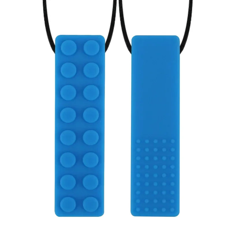 Baby Silicone Teether Kids Chew Necklace Sensory Chewy Pendant Oral Motor Toys Therapy Tools for Autism ADHD chidren's goods