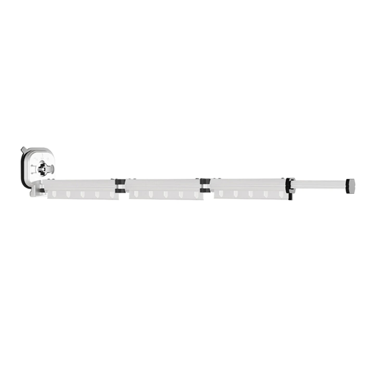 Suction Cup Wall Mount Folding Clothes Drying Rack Space-Saver Mudroom Balcony Invisible Telescopic Clothes Drying Rack Hanger