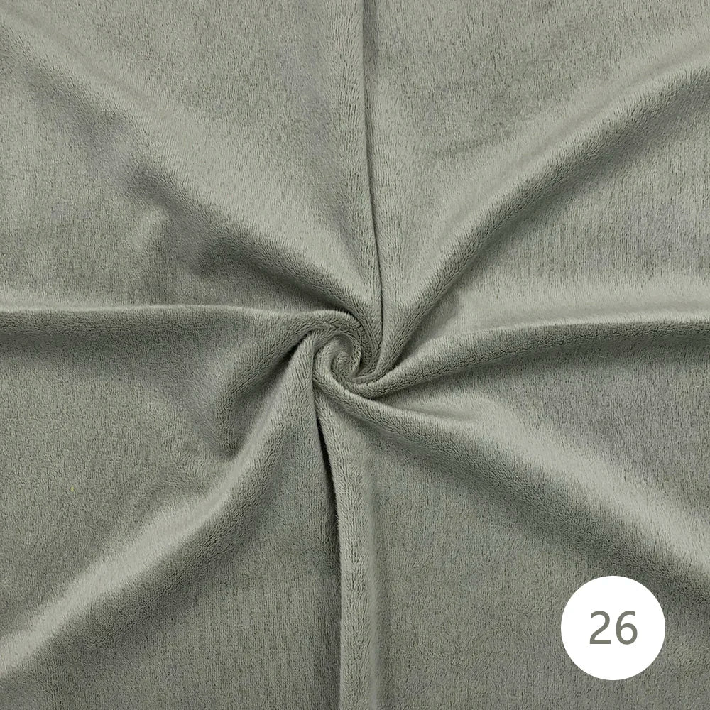1.5mm Super Soft Short Plush Fabric Thick Crystal Super Soft Flannel Plush Toy Handmade Diy Fabric 45x50cm