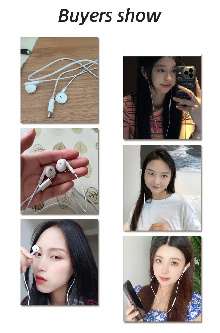 Type C 3.5mm Headset Stereo Music Earbud Wired Headphones With Mic DAC Chip For Samsung Galaxy S23 S22 S21 Ultra S20 Note 20 10