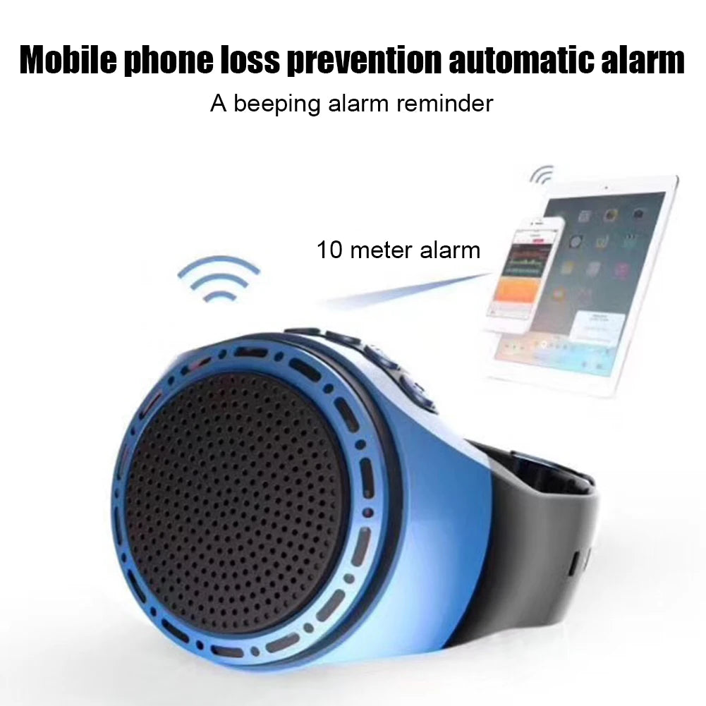U6 Wrist Watch Bluetooth Speaker With FM Radio USB Charging Portable Outdoor Sports Running Wearable Speaker Wireless Subwoofer