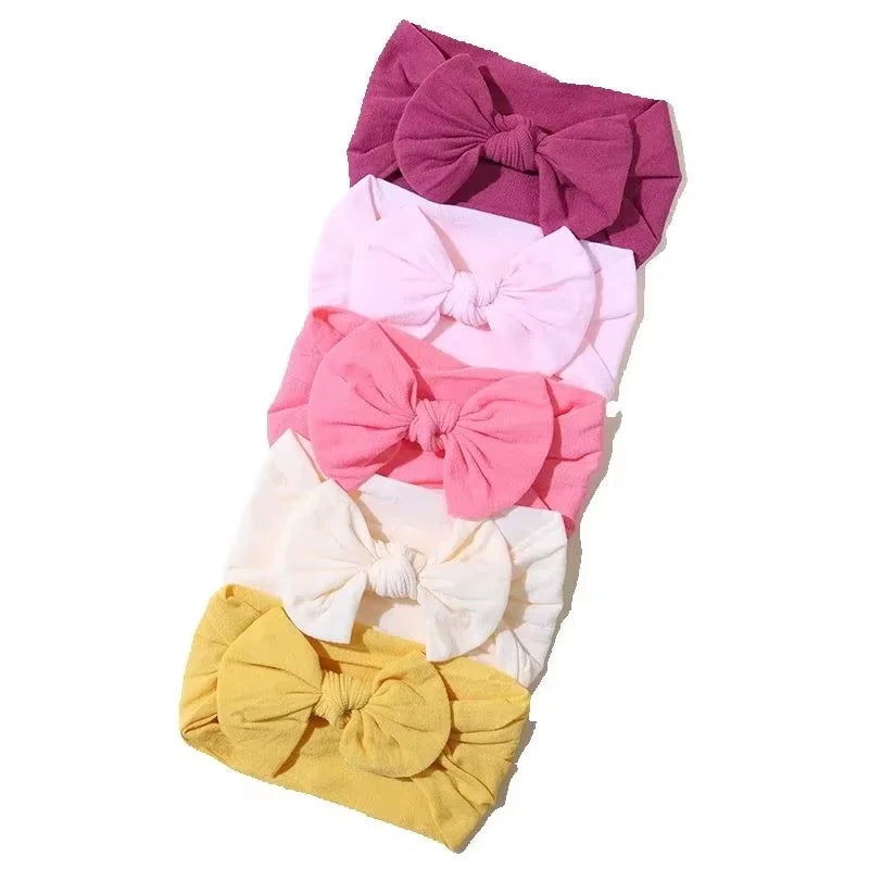5Pcs/Set Baby Headband Cute Bowknot Newborn Girls Hair Band Soft Elastic Kids Hair Accessories