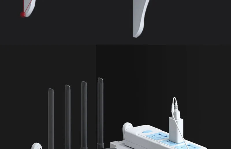 Wall Mount Floating Shelf with Hook Router Camera Power Strip Projector Set Top Box Hanging Storage Holder Home Office Organizer