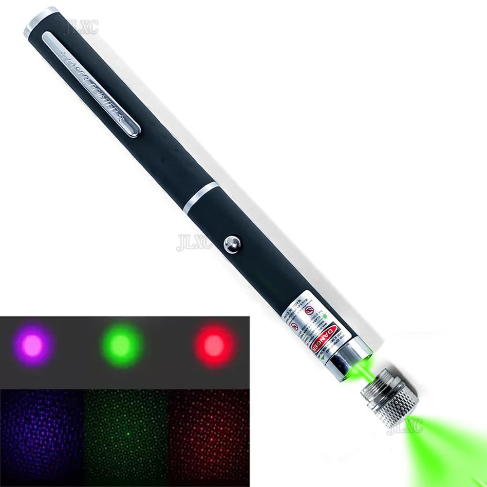 (Do not provide batteries) Green Red Laser Pointer Teaching Tool Pet Automatic Cat Toys Laser Focus Lazer Pen Combination