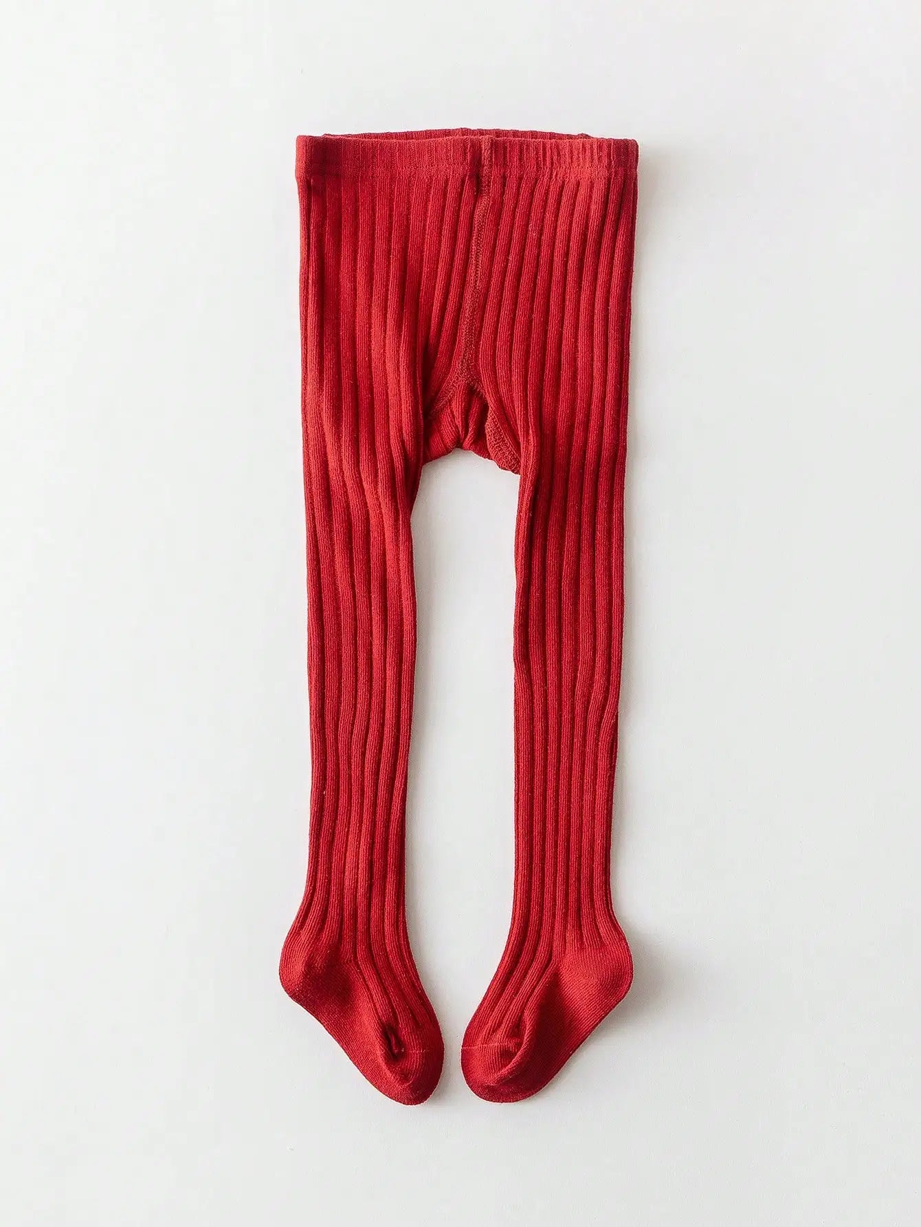 1-Pack of Simple Basic Vertical Striped Leggings for Baby Girls, Suitable for Girls' Daily Life