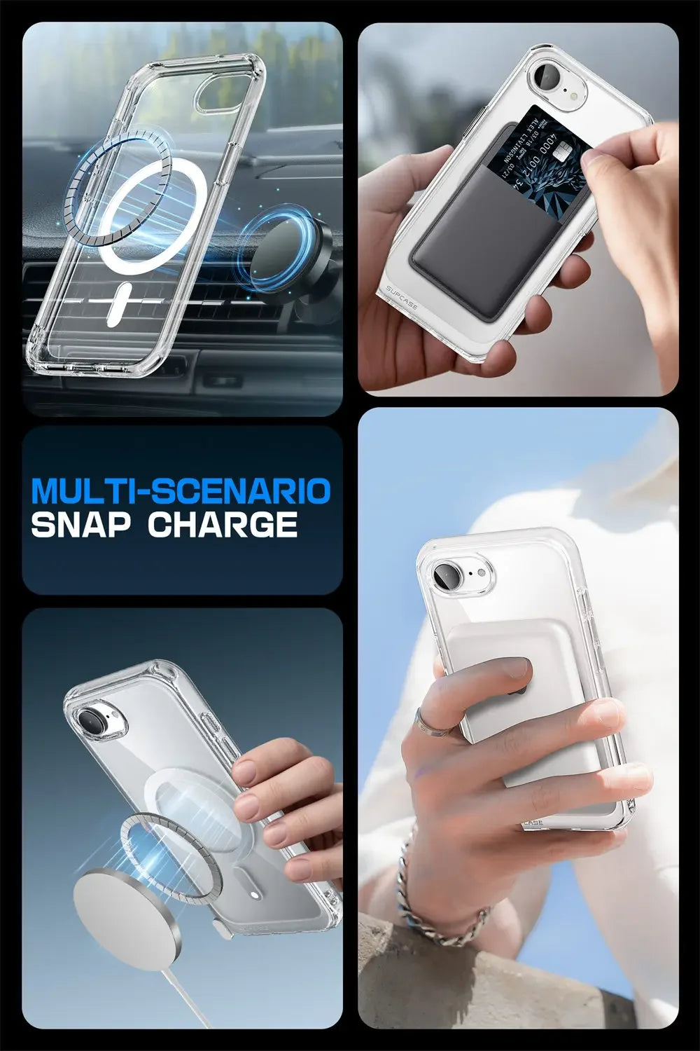 SUPCASE For iPhone 16E For iPhone 17E Case 6.1" UB Mag Slim Shockproof Protective Magnetic Phone Case Compatible with MagSafe