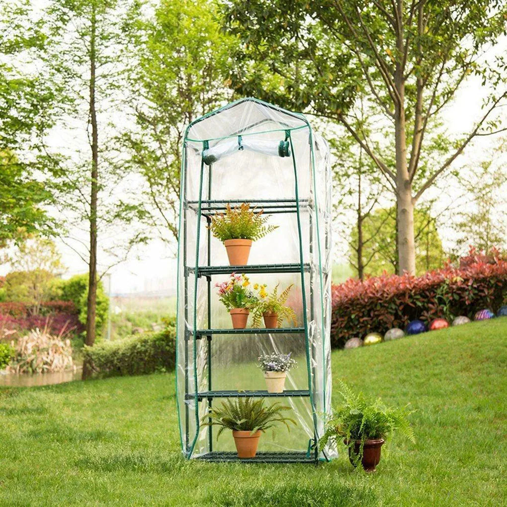Transparent  Garden Warmer Cover PVC Flower and Plant Insulated Warming Shed Greenhouse Warming Sunroom  Rainproof Cover